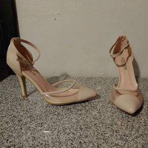 Beige heels